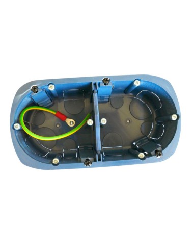 Boitier blindé double pour cloisons sèches 67 X 40 mm Générique - 2