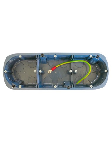 Boitier blindé triple pour cloisons sèches 67 X 40 mm Générique - 2 Boitier blindé triple pour cloisons sèches 67 X 40 mm Générique - 2