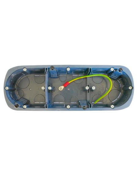 Boitier blindé triple pour cloisons sèches 67 X 40 mm Générique - 2 Boitier blindé triple pour cloisons sèches 67 X 40 mm Générique - 2