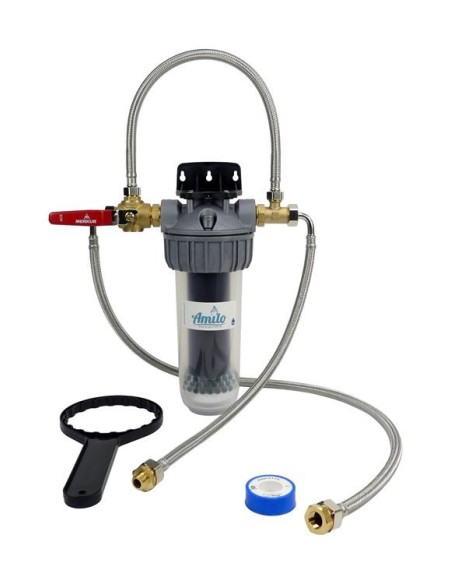 Filtre sous-évier avec bypass et kit de flexibles