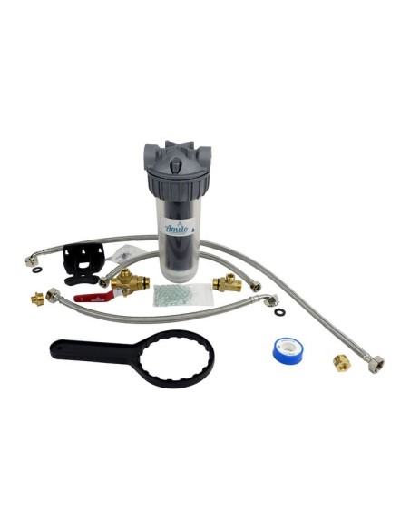 Filtre sous-évier avec bypass et kit de flexibles