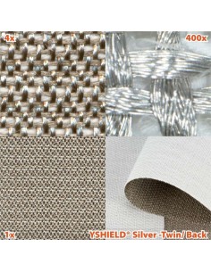 Tissu anti ondes SILVER-TWIN -60dB protection HF/BF - Yshield YSHIELD - 4 2