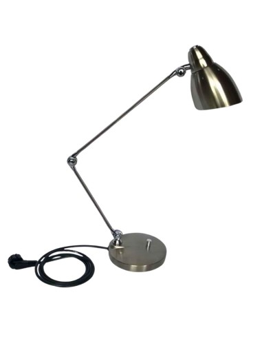 Lampe de bureau blindée en inox brossé TITANIA Lampeblindée.fr - 1