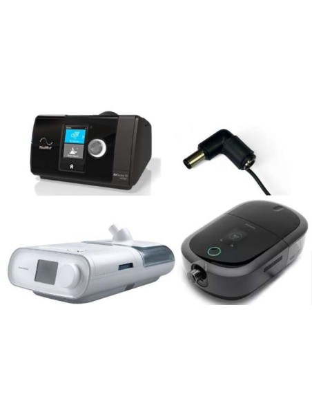 Câble de mise à la terre avec une prise T12 Suisse et Liechtenstein pour un respirateur ResMed AirSense 10 AutoSet