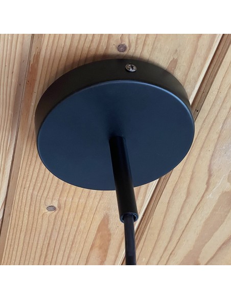 Suspension blindée anti-ondes avec abat-jour en métal émaillé Geotellurique.fr - 14