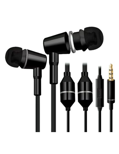 Oreillette anti ondes ibrain à tube à air sthétoscopique noires FC12, ecouteur stethoscopique, air tube, ecouteur anti ondes