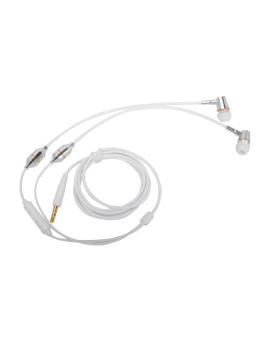 Oreillette anti ondes ibrain à tube à air sthétoscopique blanche, ecouteur stethoscopique, air tube, ecouteur anti ondes