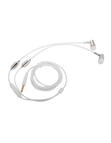 Oreillette anti ondes ibrain à tube à air sthétoscopique blanche, ecouteur stethoscopique, air tube, ecouteur anti ondes