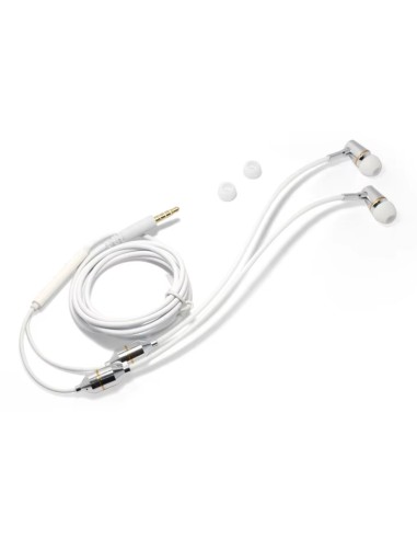 Oreillette anti ondes ibrain à tube à air sthétoscopique blanche, ecouteur stethoscopique, air tube, ecouteur anti ondes