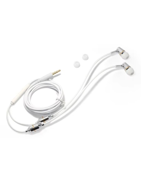 Oreillette anti ondes ibrain à tube à air sthétoscopique blanche, ecouteur stethoscopique, air tube, ecouteur anti ondes