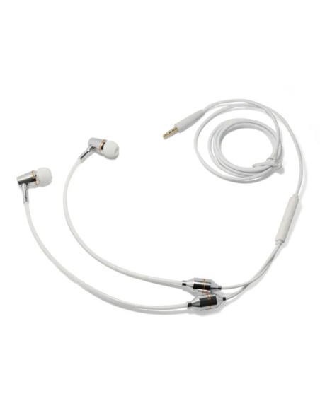 Oreillette anti ondes ibrain à tube à air sthétoscopique blanche, ecouteur stethoscopique, air tube, ecouteur anti ondes