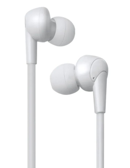 Oreillette anti ondes ibrain à tube à air sthétoscopique blanche FC26 -3