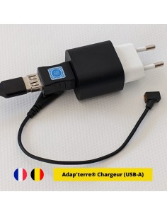 Adaptateur de mise à la terre pour chargeur USB-A (adap'terre®)  - 1 2