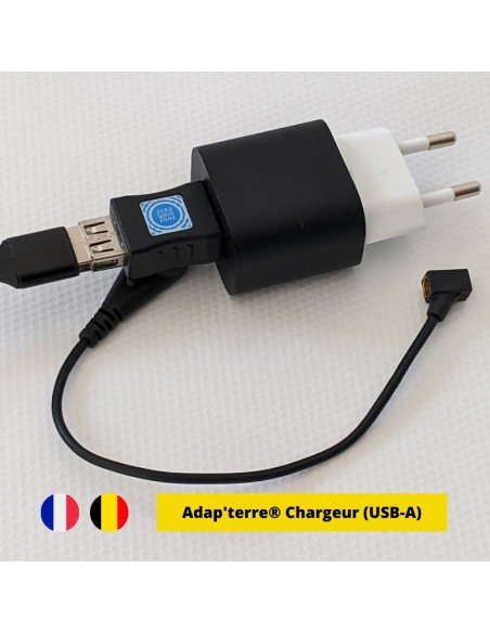 Adaptateur de mise à la terre pour chargeur USB-A (adap'terre®)  - 2