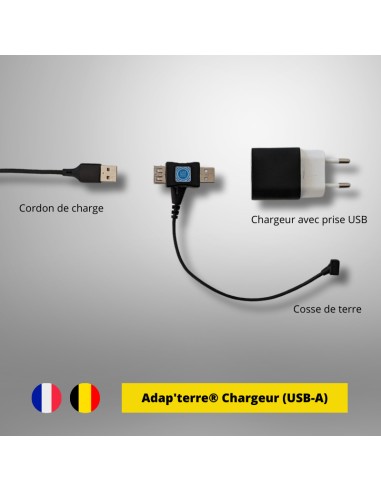 Adaptateur de mise à la terre pour chargeur USB-A (adap'terre®)  - 4