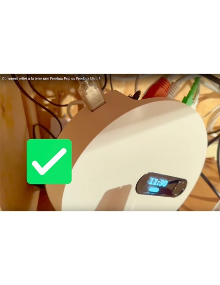 Câble USB-A de mise à la terre pour modem et box Générique - 7