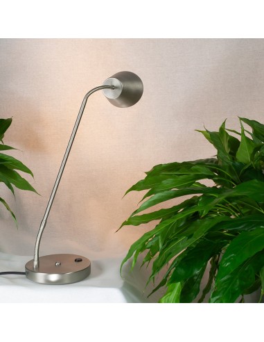 Lampe de table blindée en acier et aluminium brossé DANELL - 3