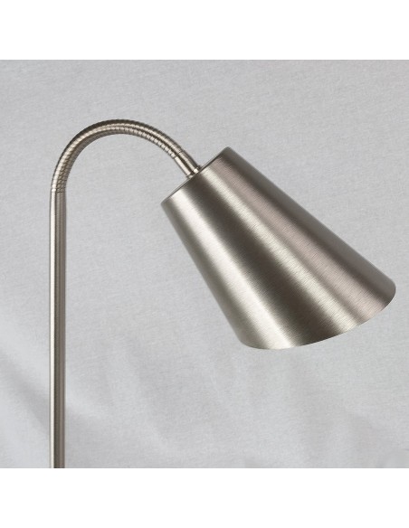 Lampe de table blindée en acier et aluminium brossé DANELL - 10