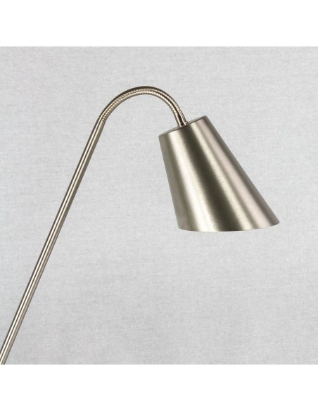 Lampe de table blindée en acier et aluminium brossé DANELL - 11