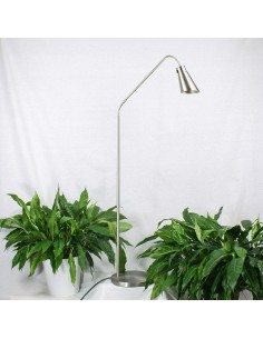 Lampadaire blindé en acier et aluminium brossé - Biologa Danell - 1 2