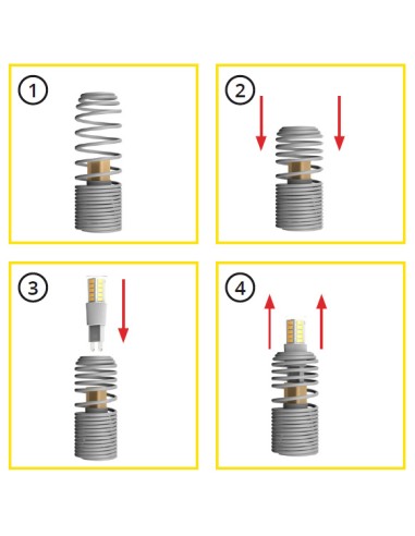 Lampadaire blindé en acier et aluminium brossé - Biologa Danell DANELL - 14