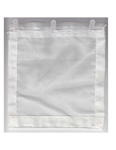 Fixation par ruflette (ou galons fronceurs)