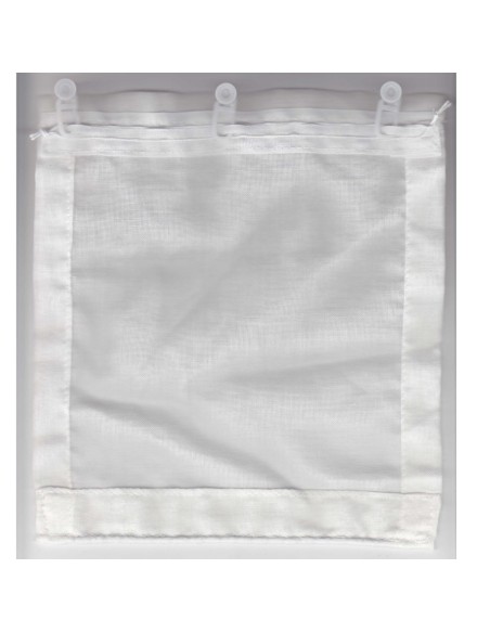 Fixation par ruflette (ou galons fronceurs)