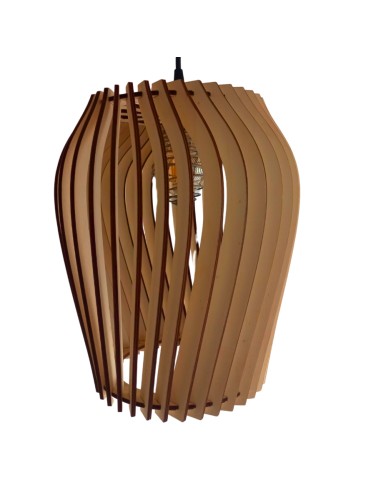 Lampe suspendue blindée en bois "baluka" Geotellurique.fr - 2