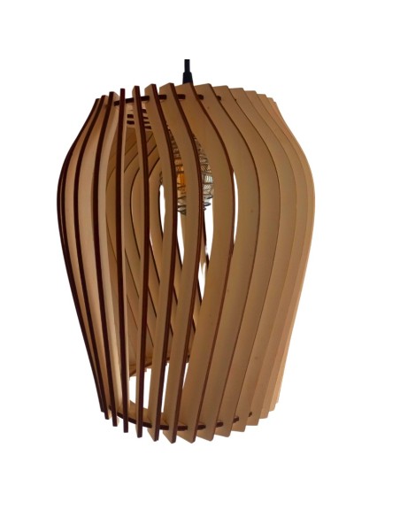 Lampe suspendue blindée en bois "baluka" Geotellurique.fr - 2