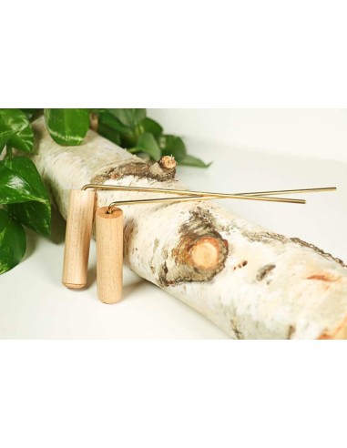 Baguettes sensitives Mini's, mini-baguettes de sourcier en bois naturel  - 5 Baguettes sensitives Mini's, mini-baguettes de sourcier en bois naturel  - 5