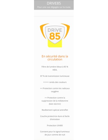 Lunettes PRiSMA FREiBURG DRiVE85 pour la conduite de jour et de nuit PRISMA - 2