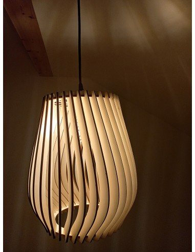Suspension luminaire blindée en bois Baluka - Lame inclinée Geotellurique.fr - 19