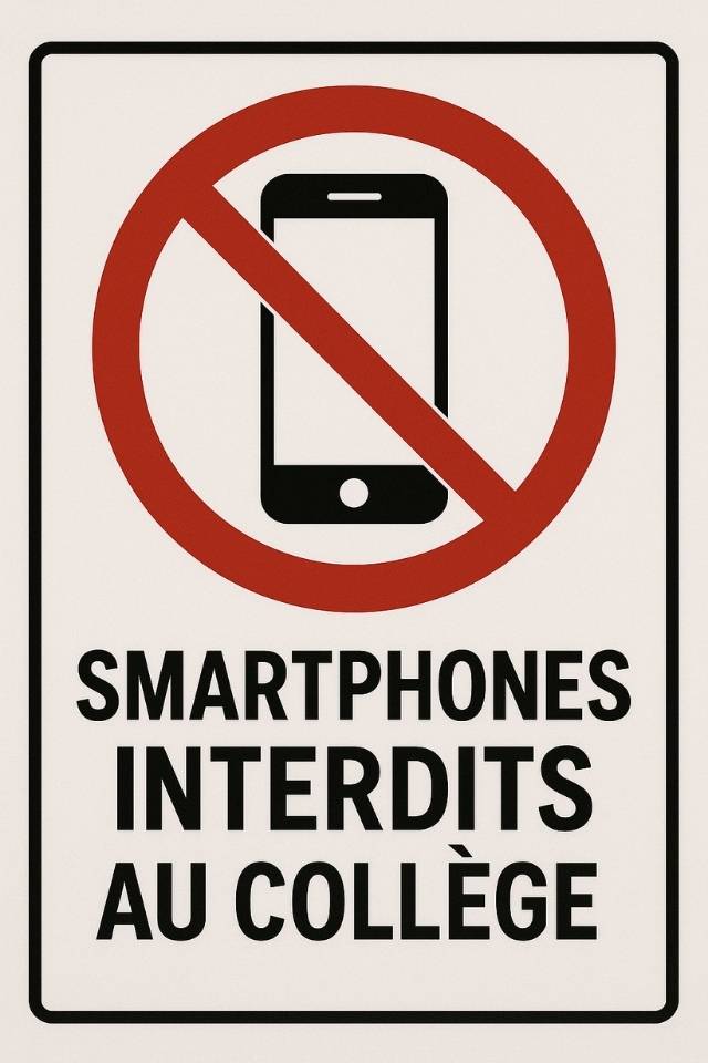 Interdiction du portable au collège
