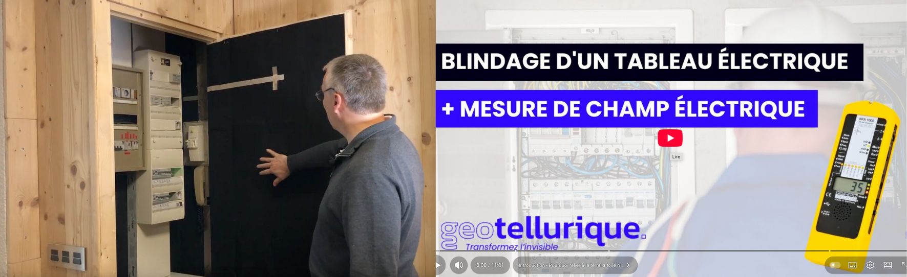 Fabriquer sa propre cage de Faraday - Blindage d'un tableau électrique avec le toile anti-ondes NCV95