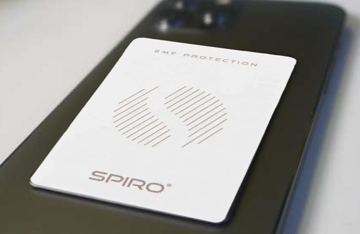 Filtre électromagnétique portable pour téléphones et appareils personnels - Carte SPIRO®