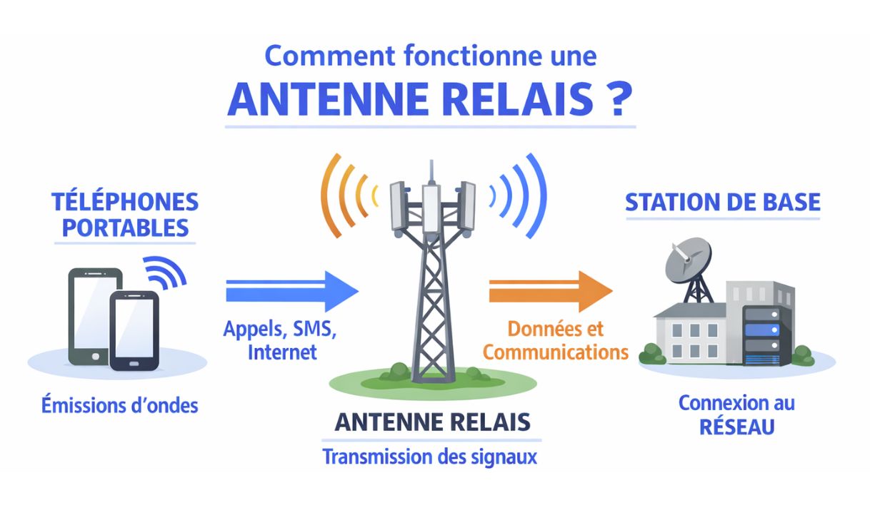 Fonctionnement d'une antenne relais