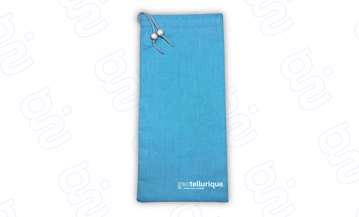 Pochette faraday en tissu de couleur bleu - Protection RFID