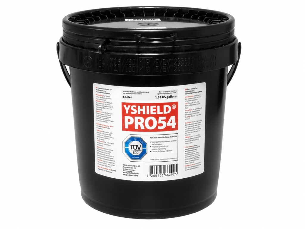 Seau de 5 litres de peinture Yshield PRO54 pour protection contre les ondes électromagnétiques