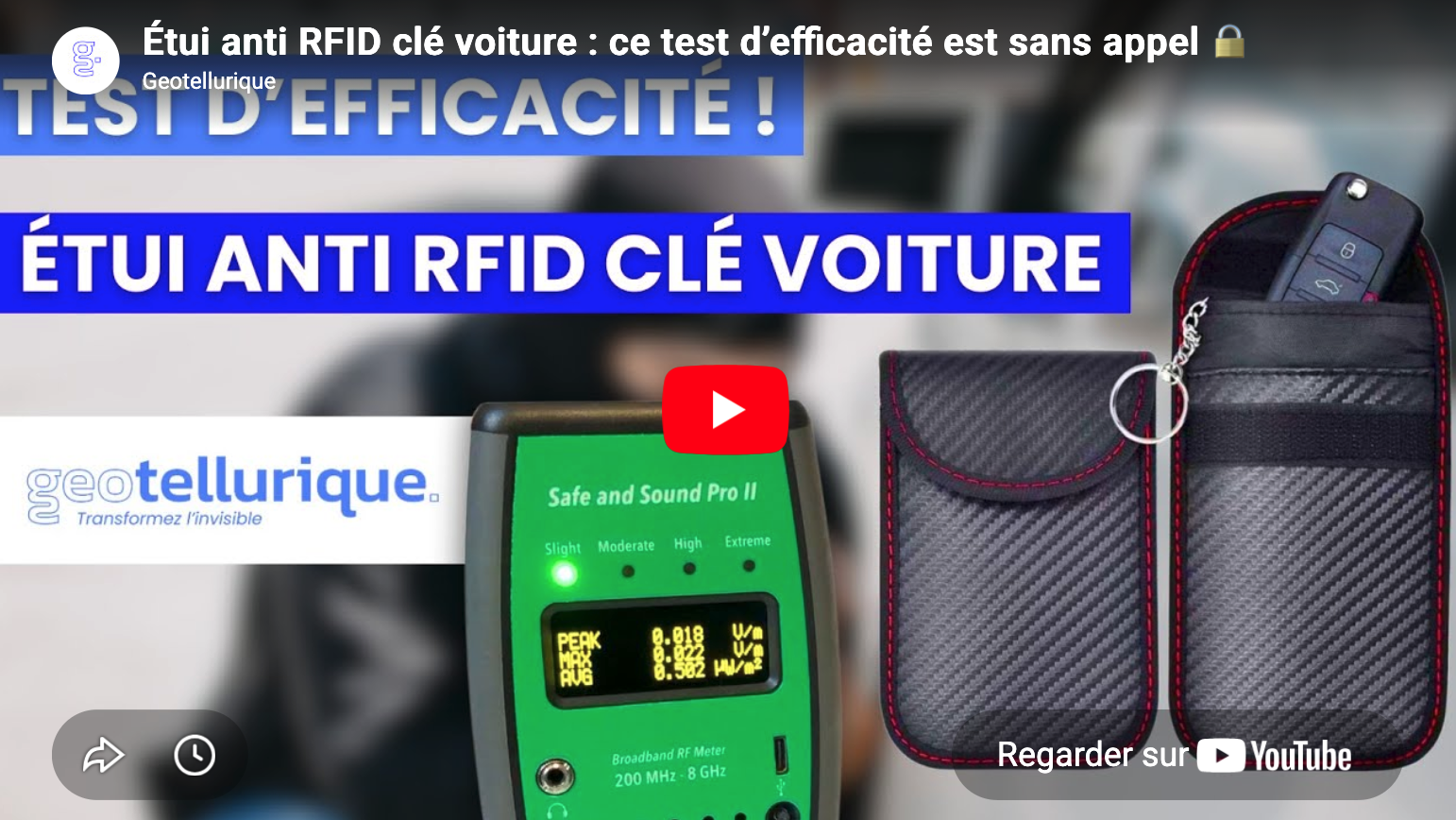 etui anti rfid clé voiture