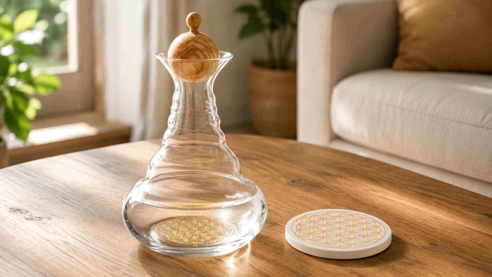 Carafe fleur de vie