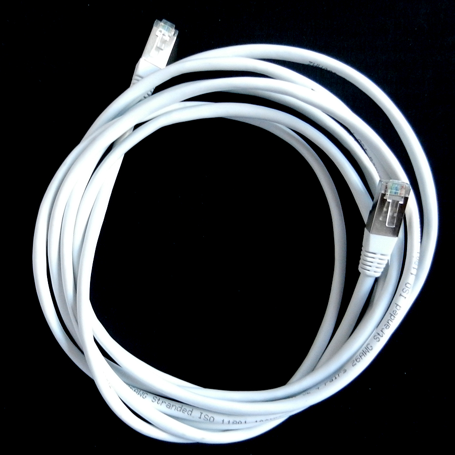 Cable ethernet blindé 3m blanc