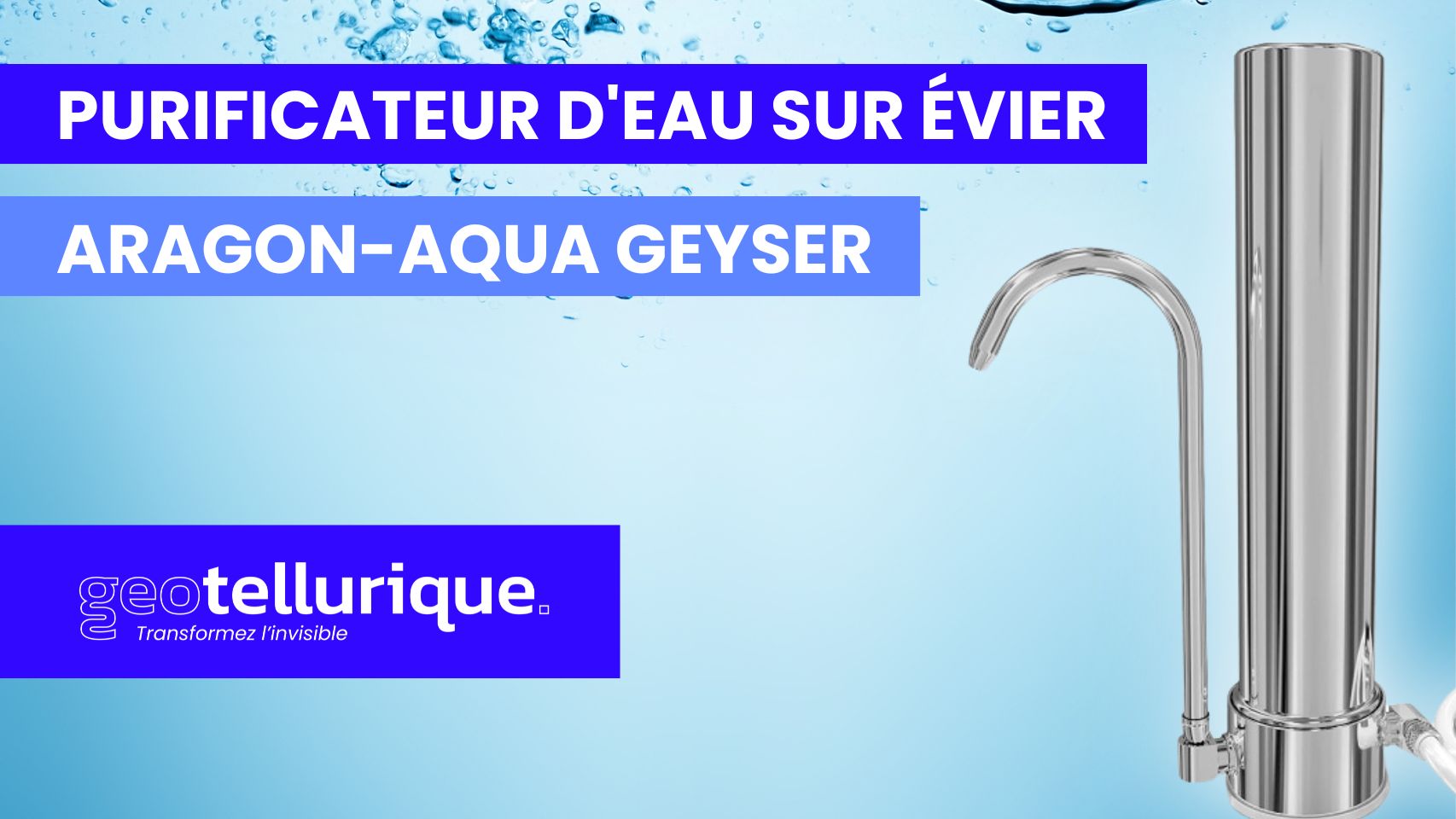 Cartouche ARAGON pour purificateur d'eau sur robinet Aragon-SR Geyser