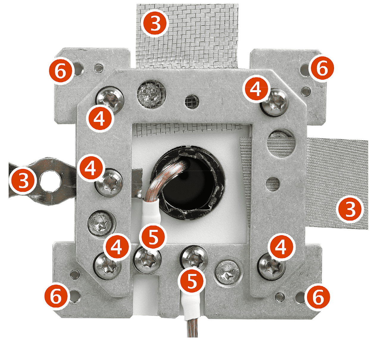 Les étapes Plaque de mise à la terre 80x80 mm |YSHIELD® GF3